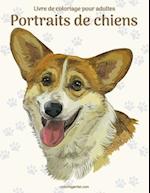 Livre de coloriage pour adultes Portraits de chiens