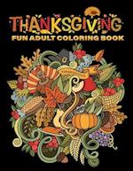 thanksgiving fun adult coloring book