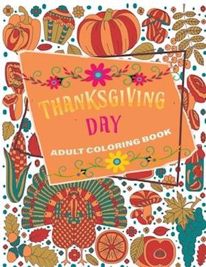 thanksgiving day adult coloring book