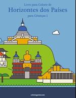 Livro para Colorir de Horizontes dos Países para Crianças 1