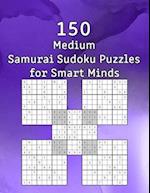 150 Medium Samurai Sudoku Puzzles for Smart Minds