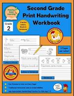 Second Grade Print Handwriting Workbook with Traditional Horizontal Lines and Dotted Midline : Age-Appropriate Handwriting Practice For Kids Age 6-8 