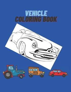 Vehicle Coloring Book