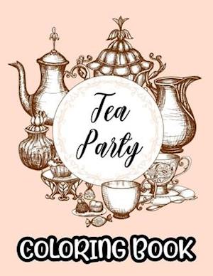 Tea Party Coloring Book