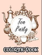 Tea Party Coloring Book