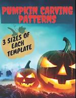 Pumpkin Carving Patterns. 3 Sizes of Each Template