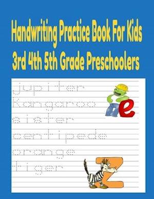 Handwriting Practice Books For Kids 3rd 4th And 5th Grade Preschoolers