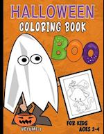 Halloween Coloring Book For Kids Ages 2-4