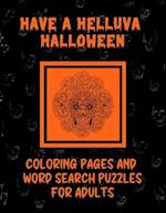 Have A Helluva Halloween Coloring Pages and Word Search Puzzles For Adults