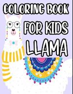 Coloring Book For Kids Llama