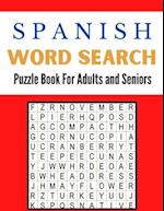 Spanish Word Search Puzzle Book For Adults and Seniors