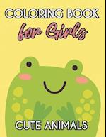 Coloring Book For Girls Cute Animals