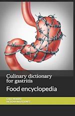 Culinary dictionary for gastritis