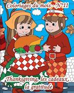 Coloriages du mois - N°11 - Thanksgiving, les cadeaux, la gratitude