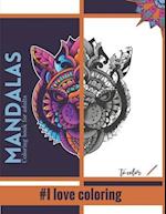 MANDALAS - Coloring book for adults - #I love coloring