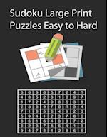 Sudoku Large Print Puzzles Easy to Hard