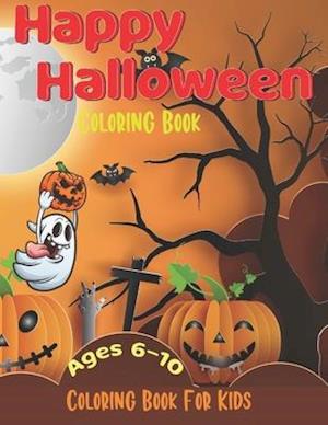 Happy Halloween Coloring Book For Kids