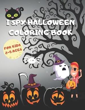 I Spy Halloween Coloring Book for Kids Ages 2-5