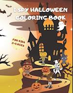 I Spy Halloween Coloring Book for Kids 2-5 ages