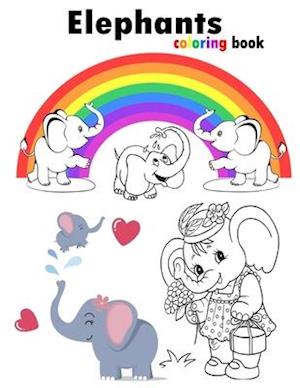 Elephants coloring book