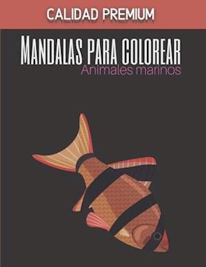 Mandalas de colores de animales marinos - Calidad Premium