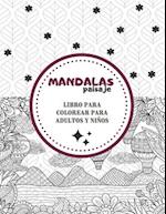 Mandalas de paisaje - Libro para colorear para adultos y niños