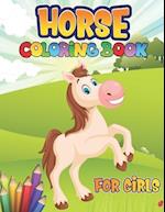 Horses Coloring Book for Girls