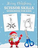 Merry Christmas scissor skills workbook for kids