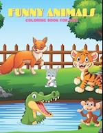 FUNNY ANIMALS - Coloring Book For Kids