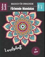 Malbuch für Erwachsene - Landschaft Mandalas