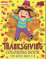 Thanksgiving Coloring Book for Girls Ages 4-8