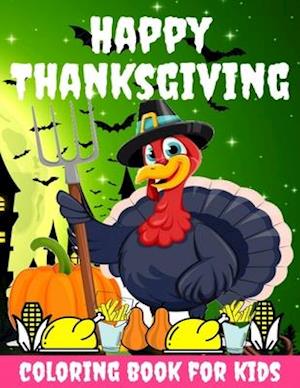 Happy Thanksgiving Coloring Book for kids