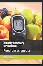 Culinary dictionary for diabetes