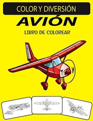 Avión Libro de Colorear