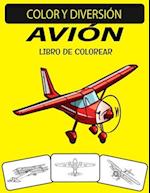 Avión Libro de Colorear