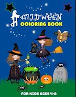 Halloween Coloring Book for Kids Ages 4-8