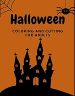 Halloween Coloring And Cutting For Adults