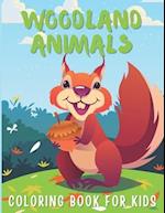 Woodland Animals Coloring Book For Kids