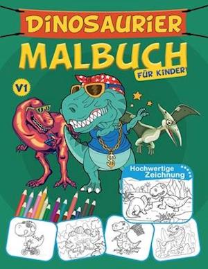 Dinosaurier Malbuch Für Kinder