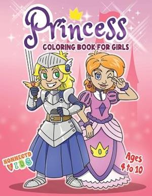 Princess Coloring Book for Girls: Confident, Brave, Beautiful & Inspirational Princesses for ages 4 - 10