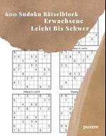 600 Sudoku Rätselblock Erwachsene Leicht Bis Schwer
