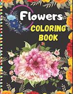 Flowers coloring book