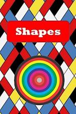 Shapes: Squares, triangles, circles, hearts, stars and rectangles. 