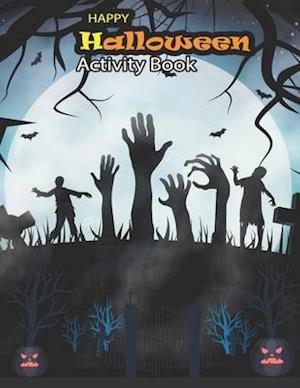 happy halloween activities book