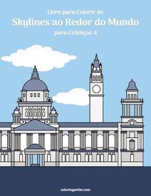 Livro para Colorir de Skylines ao Redor do Mundo para Crianças 4