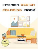 Interior design coloring book