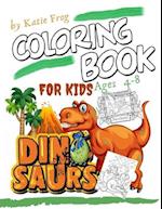 DINOSAUR Coloring Book for Kids Ages 4-8