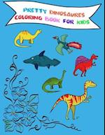 pretty dinosaures coloring book for kids