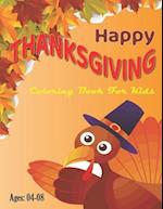 Happy Thanksgiving Coloring Book for kids