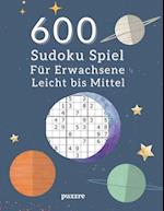 600 Sudoku Spiel Für Erwachsene Leicht Bis Mittel